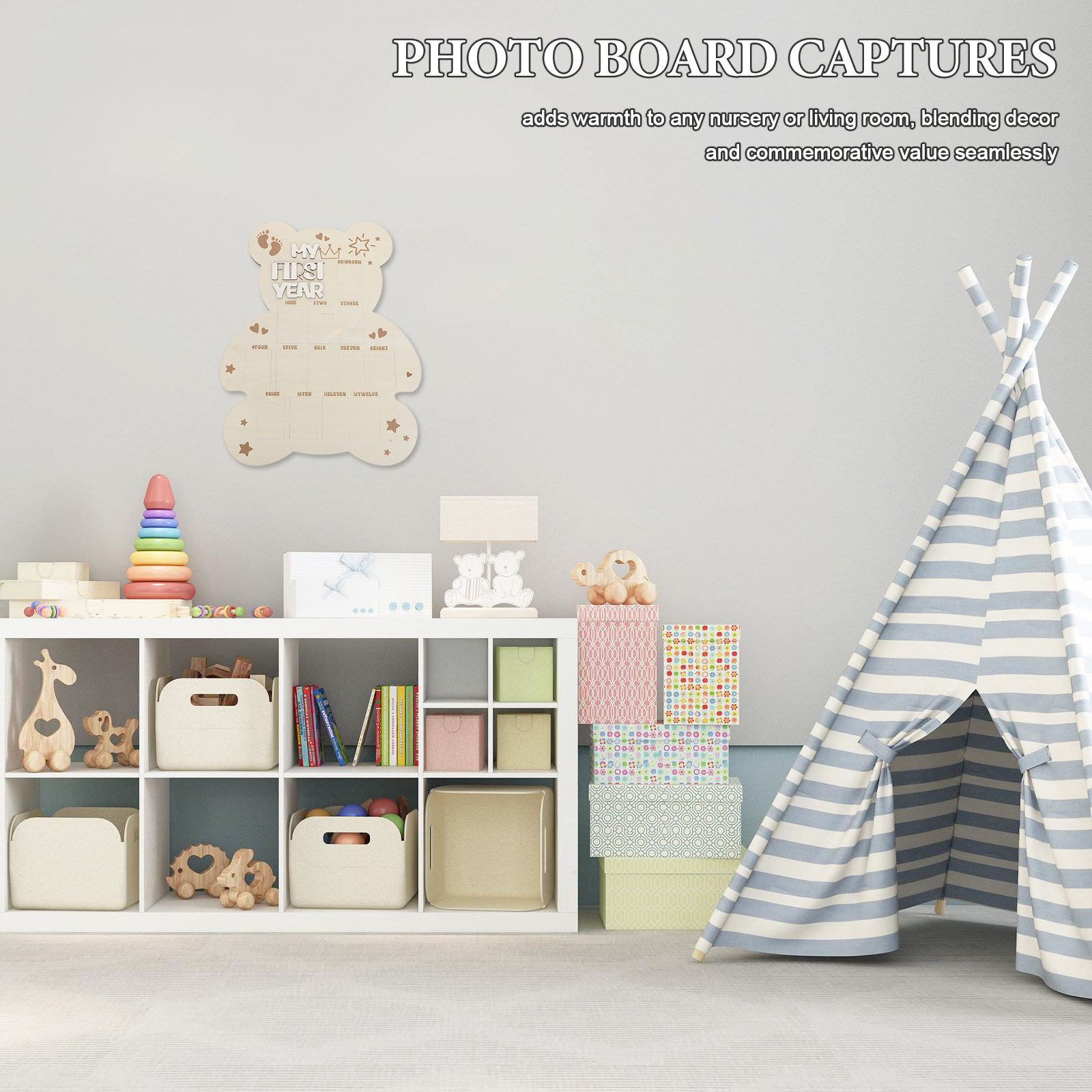 Drewniana tablica do zdjęć now – Baby Nursery Frames recenzja i cena