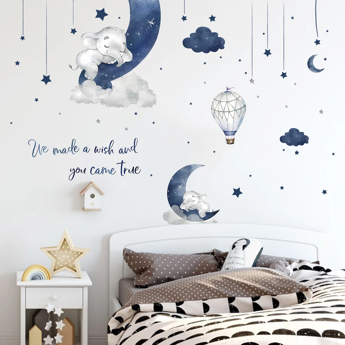 1Pc Cartoon Animal Elephant Na – Baby Girl Nursery Quotes recenzja i cena